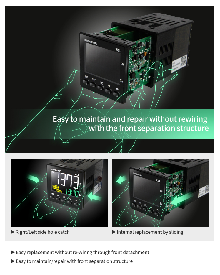 Hanyoung Multi Input & Output VX series high-performance LCD temperature controller