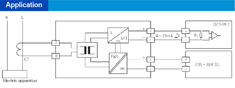 CZDL-IAC-10T AC current input,power Transmitter(1 channel)