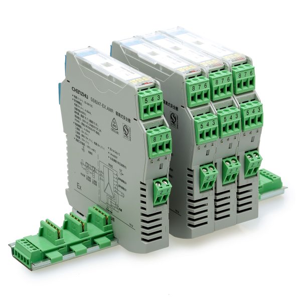 This product Input signal 4~20mA,Output signal 4~20mA RS485 and relay.provide isolated supplies for transmitter which located in hazardous area. at the same time, provide one channel of RS-485 bus output which based on MODBUS-RTU protocal and two channels of relay alarm output.power supply and RS-485 can be connected with rail,Power connecting mode DIN Rail BUS or Terminal.